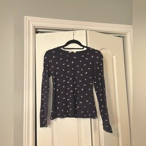 Beautiful Bluenotes Long Sleeve Floral Tee